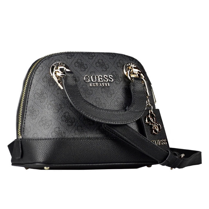 Guess | Bags | Guess Black Quilted Mini Bag With Heart Silver Accent |  Poshmark